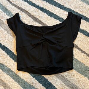 Elegant Black Off-Shoulder Top